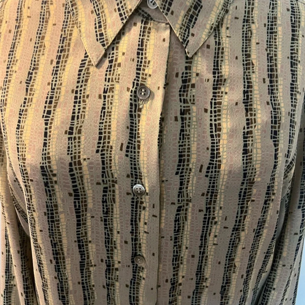 Vintage Halston Lifestyle Patterned Top - Picture 2 of 8